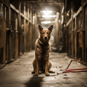 На картинке изображена собака, которая используется для поиска и обнаружения пропавших людей или потерянных предметов на охраняемой территории.
