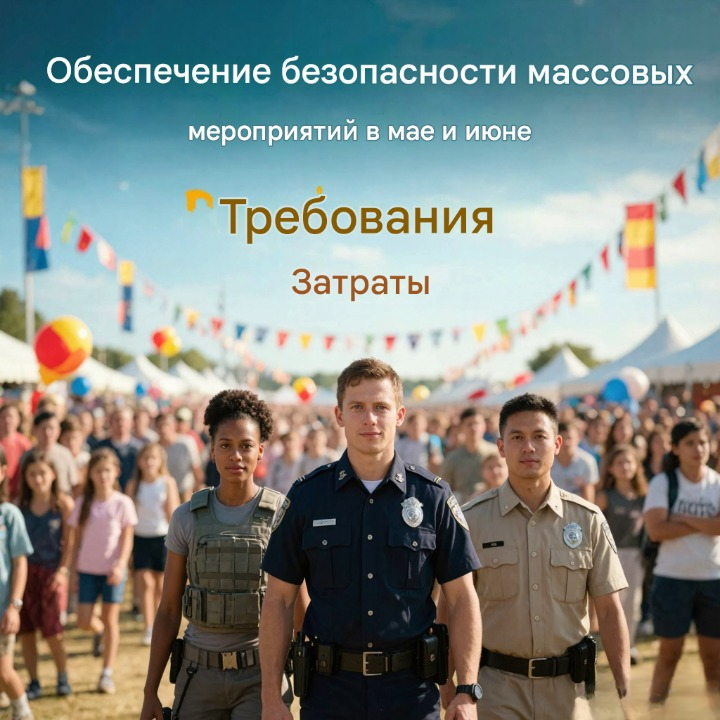 Охрана массовых мероприятий в мае-июне: требования и стоимость