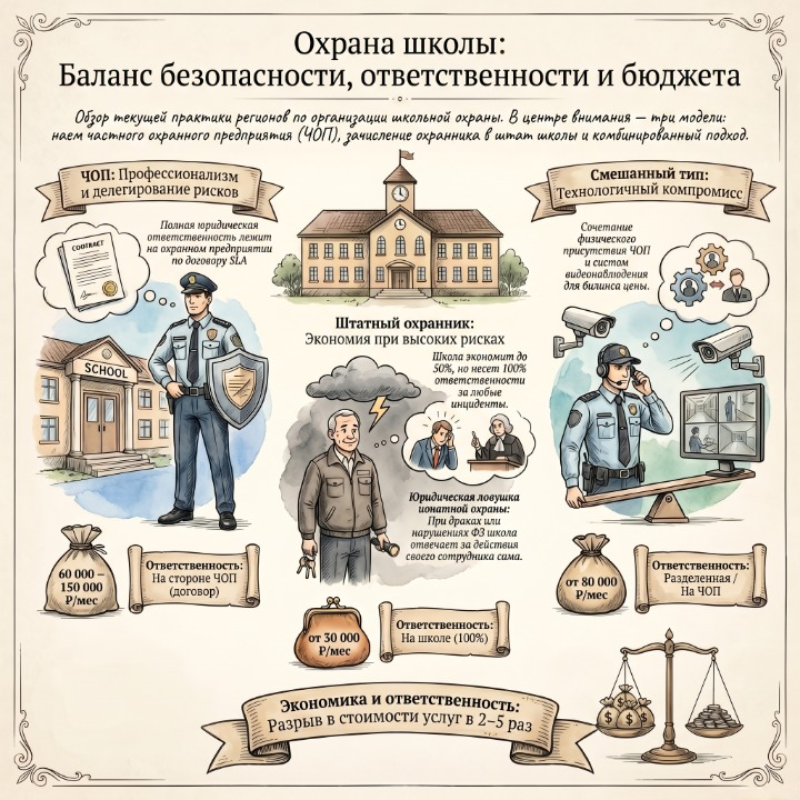 ВАРИАНТЫ ОХРАНЫ ШКОЛЫ (ПО ПРАКТИКЕ РЕГИОНОВ)